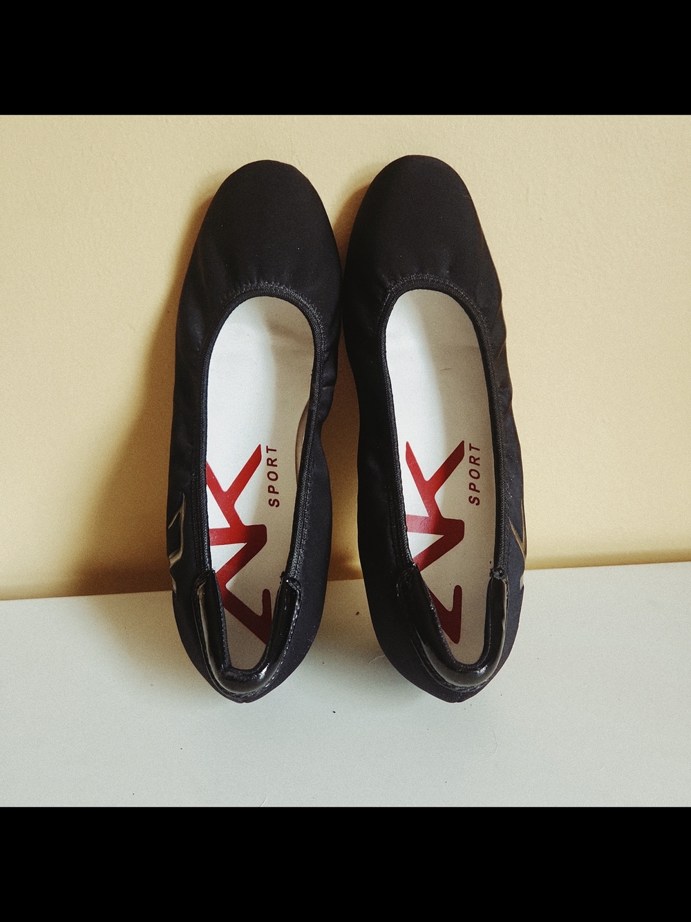 Anne Klein Sport Black Slip-On Ballet Flats